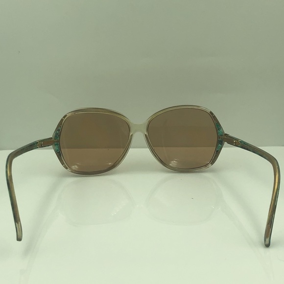 Svank Optical Blue Gold Oval Sunglasses - Picture 4 of 4